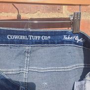 Cowgirl Tuff Co. Women's Flared Jeans with Floral Embroidery