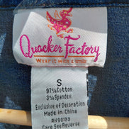 Quacker Factory Denim Style Shirt with Embroidery