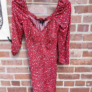 Floral Print Long Sleeve Dress