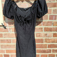 Black Puff Sleeve Dress