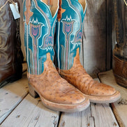 Lucchese Teal and Brown Cowboy Boots