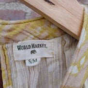 World Market Yellow Printed Dress