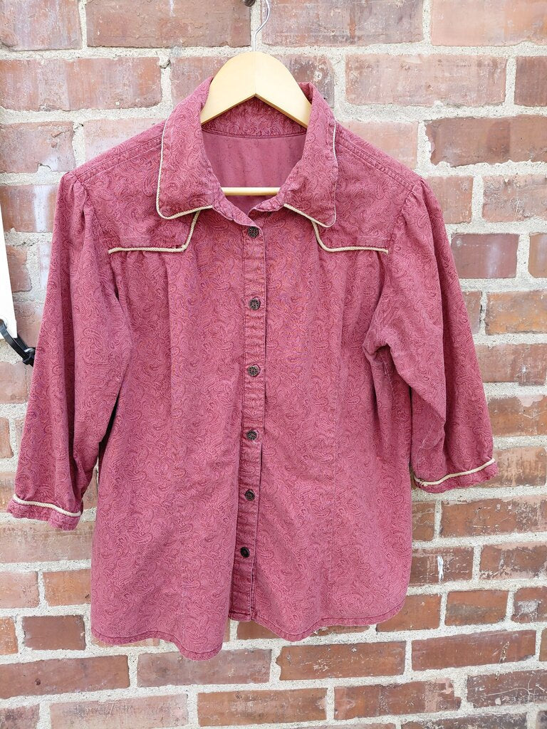 Women’s Vintage Paisley Western Shirt