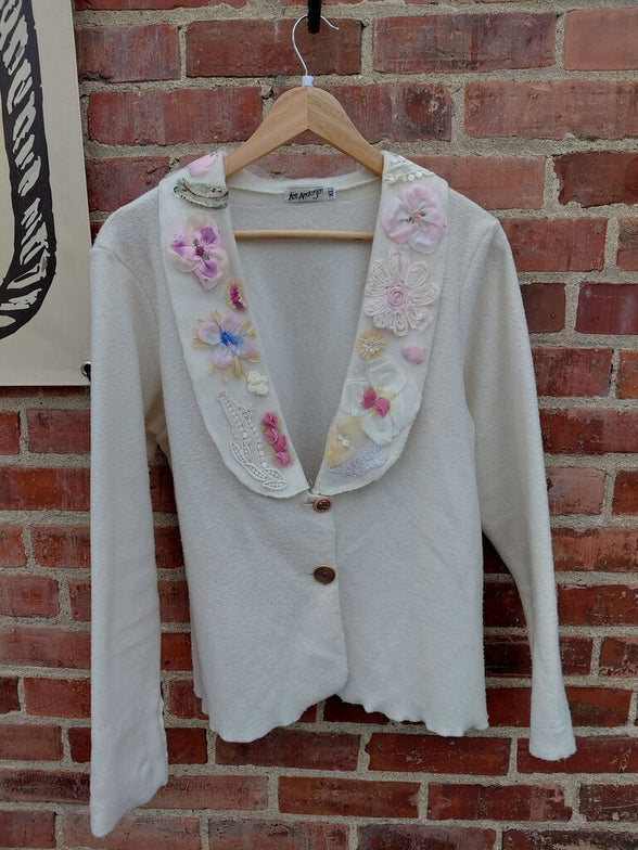 Lee Andersen Floral Embellished Cardigan