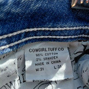Cowgirl Tuff Co Women’s Distressed Denim Jeans