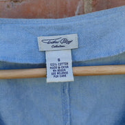 Light Blue Button-Up Tank Top