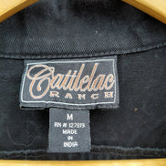 Cattl lac Ranch Black Embroidered Jacket