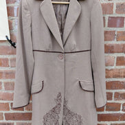 Caugirl Brown Embroidered Blazer