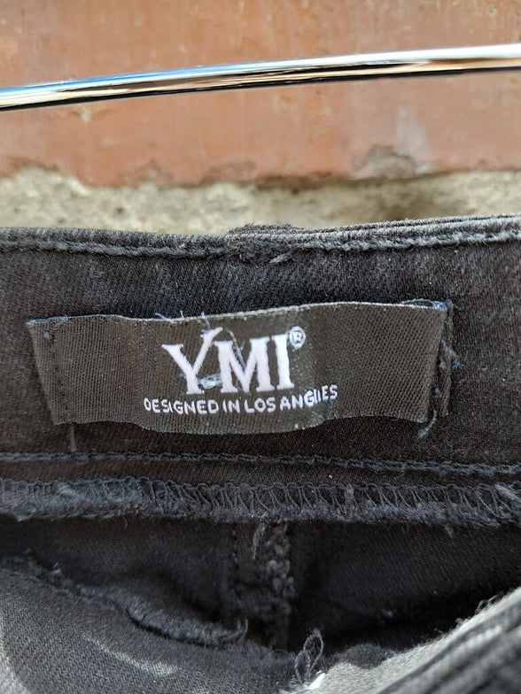 YMI Women's Black Flared Jeans