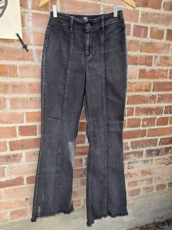 YMI Women's Black Flared Jeans