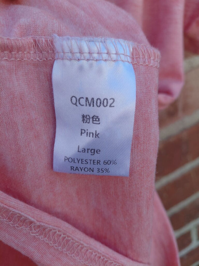 Pink V-Neck T-Shirt