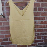 Yellow V-Neck Sleeveless Top