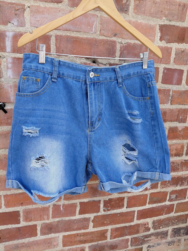 Stylish Distressed Denim Shorts