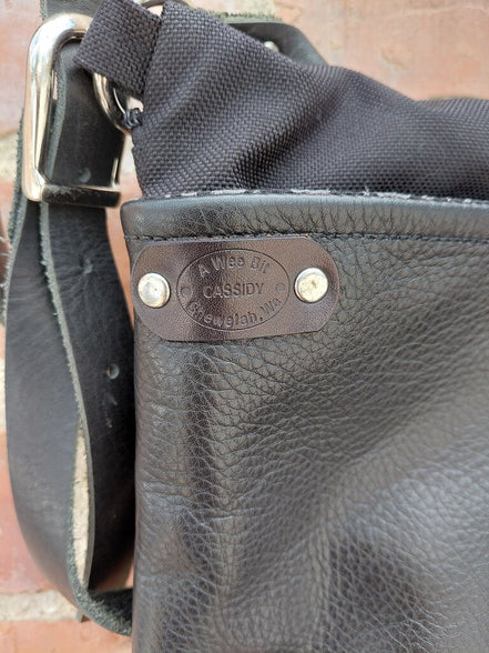 A Wee Bit Cassidy Black Leather Crossbody Bag