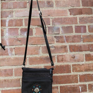 A Wee Bit Cassidy Black Leather Crossbody Bag