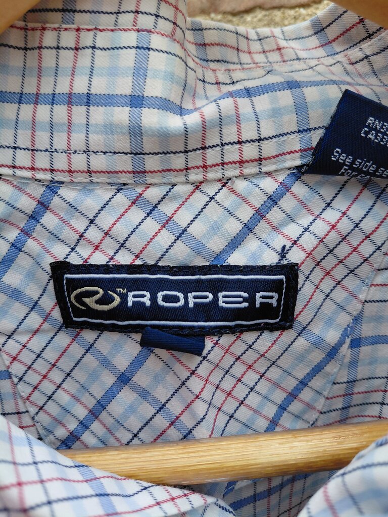 Roper Men's Plaid Button-Up Shirt