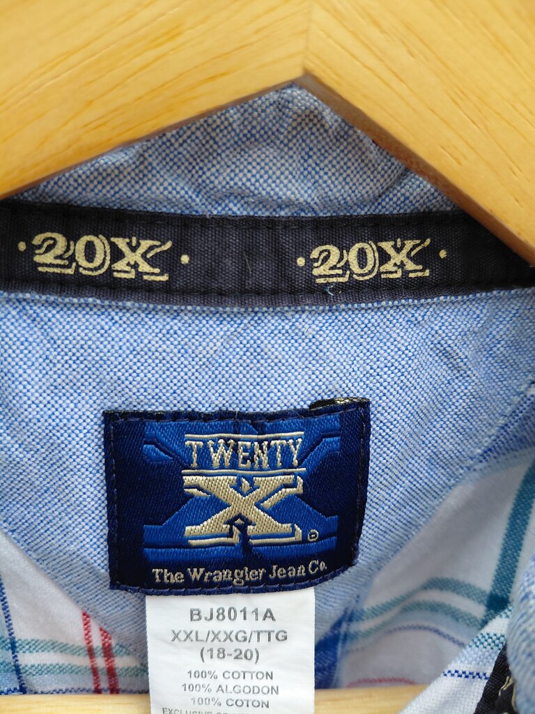 20X Men's Plaid Button-Up Shirt