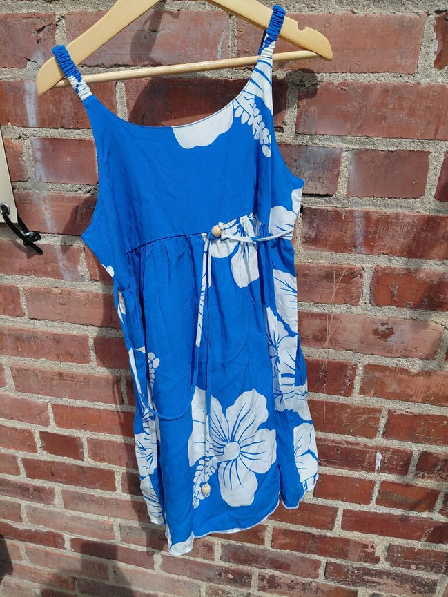 Blue Floral Summer Dress