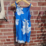 Blue Floral Summer Dress