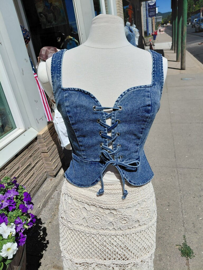 Papermoon Denim Corset Top