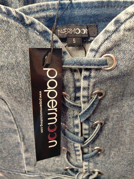 Papermoon Denim Corset Top