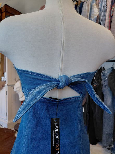 Denim Strapless Dress