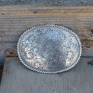 Vintage Silver Belt Buckle