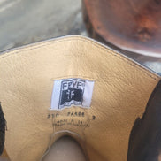Frye Men's Black Leather Short Cowboy Boots