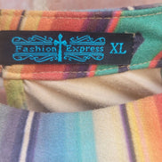 Fashion Express Colorful Striped Dress