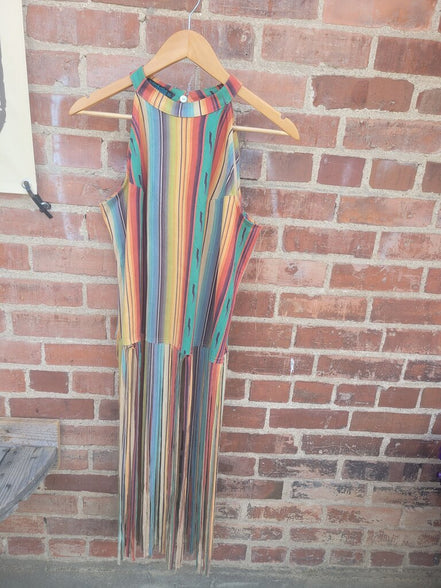 Fashion Express Colorful Striped Dress