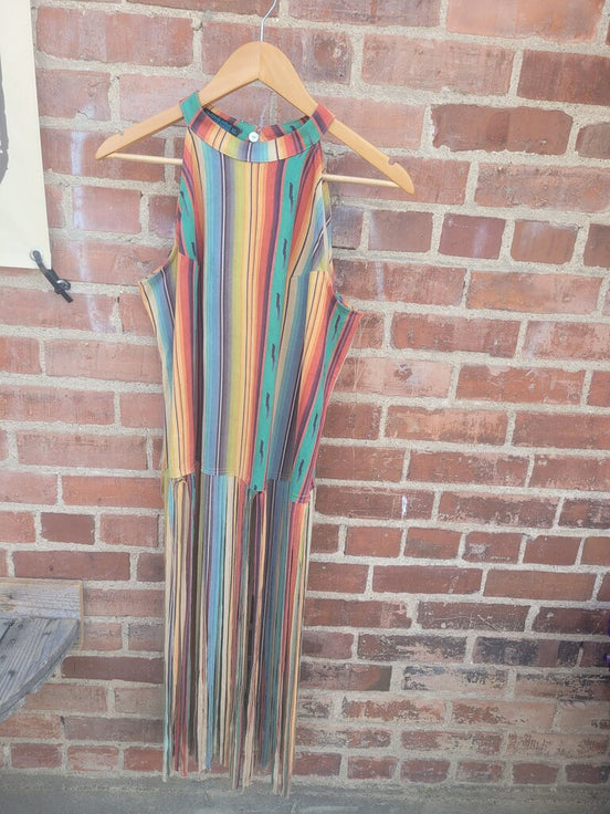 Fashion Express Colorful Striped Dress