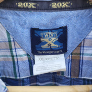 Wrangler 20X Plaid Button-Up Shirt