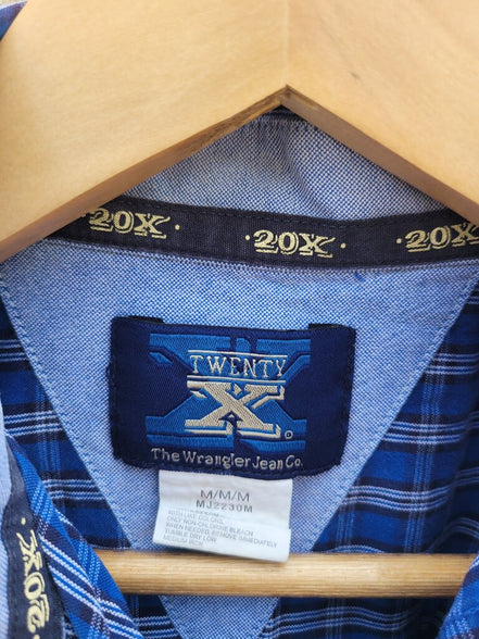 Wrangler 20X Men's Button-Up Plaid Shirt