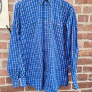 Wrangler 20X Men's Button-Up Plaid Shirt