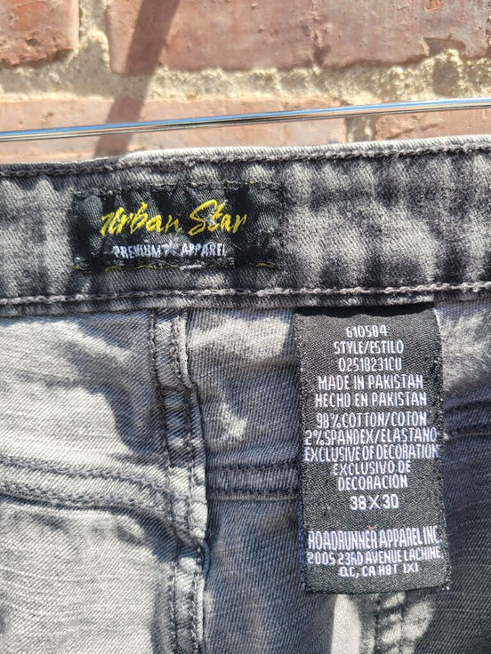 Urban Star Men's Premium Apparel Gray Jeans