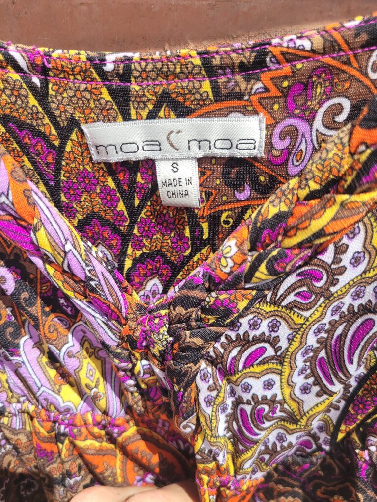 Moa Moa Women's Bohemian Floral Spaghetti Strap Maxi Dress