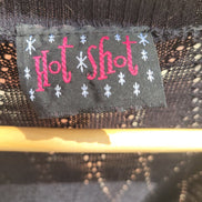 Hot Shot Black Cropped Cardigan