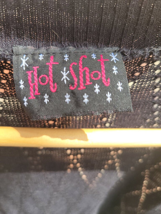 Hot Shot Black Cropped Cardigan