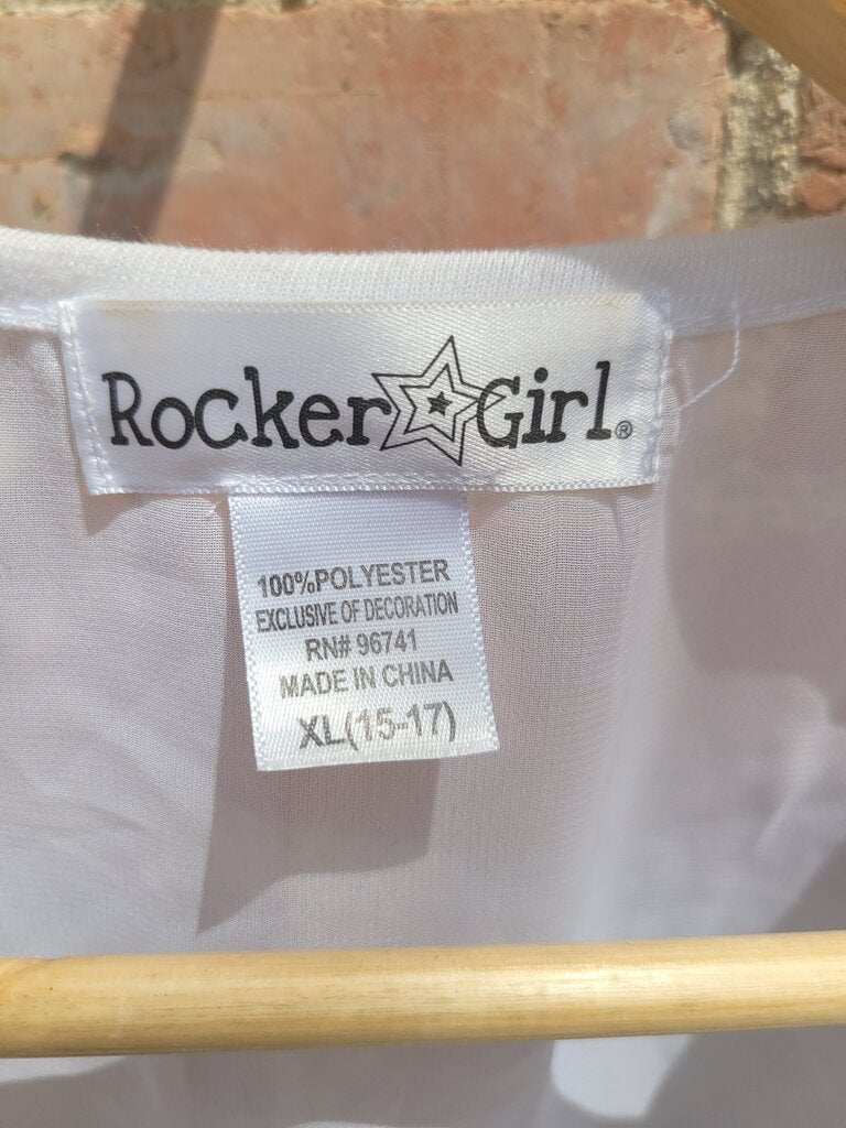 Rocker Girl Graphic Tank Top with Cheetah Design
