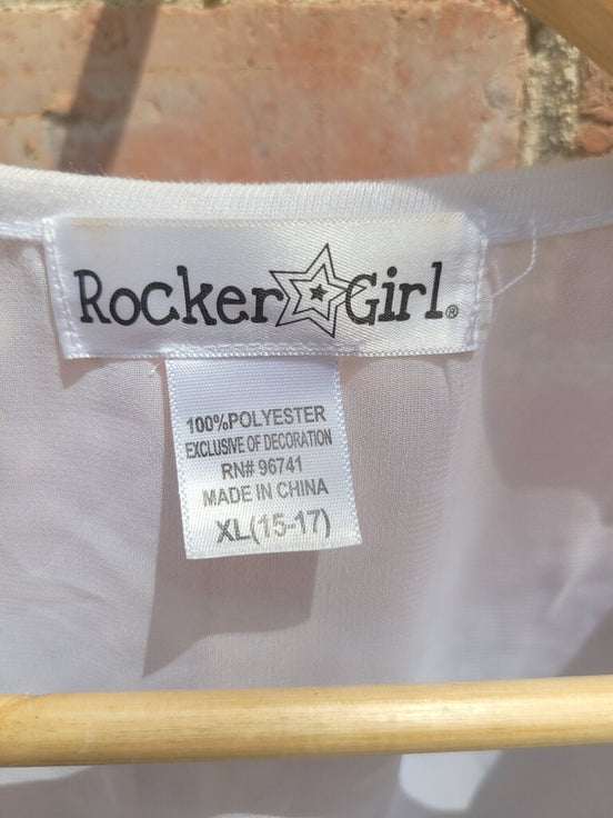 Rocker Girl Graphic Tank Top with Cheetah Design