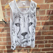 Rocker Girl Graphic Tank Top with Cheetah Design