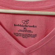Bobbie Brooks Coral V-Neck T-Shirt