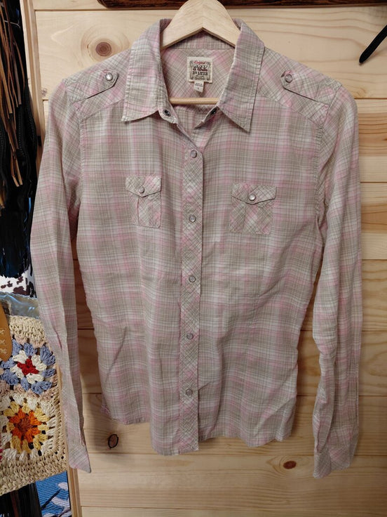 Original Fox & Lux Women's Plaid Button-Up Shirt