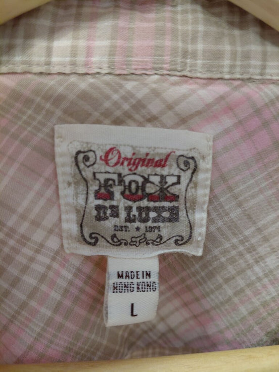 Original Fox & Lux Women's Plaid Button-Up Shirt