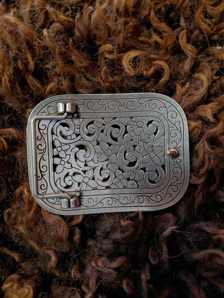 Ornate Cowboy Belt Buckle