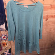 Lori Goldstein Floral Long Sleeve Top