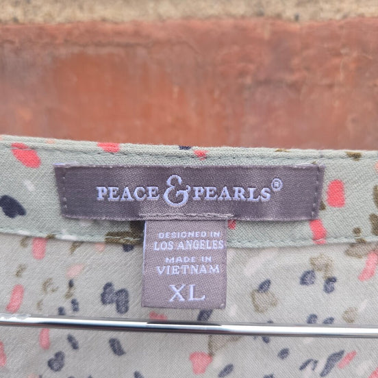 Peace & Pearls Floral Dress