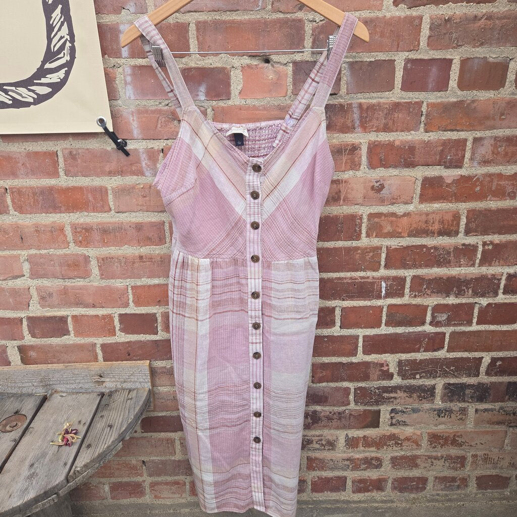 Universal Thread Women's Pink Button-Up Dress