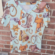 Cowgirl Graphic T-Shirt with Western Print