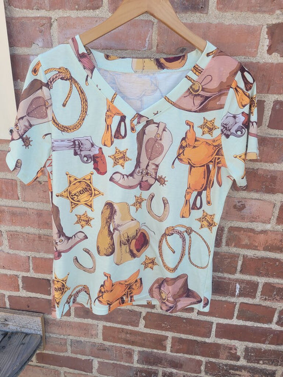 Cowgirl Graphic T-Shirt with Western Print